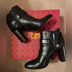 Tory Burch Leather Booties (black)